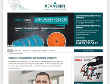 Tablet Screenshot of klaassen-diamantwerkzeuge.de